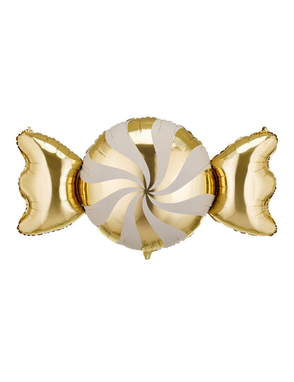 Folienballon Bonbon beige-gold 113 x 54 cm