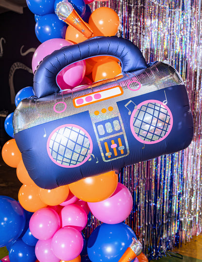 Ghettoblaster Folienballon 98x70,5 cm