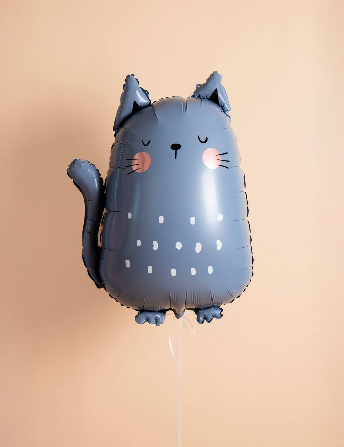 Aluminiumballon Motiv Katze Grau - 49 x 69 cm