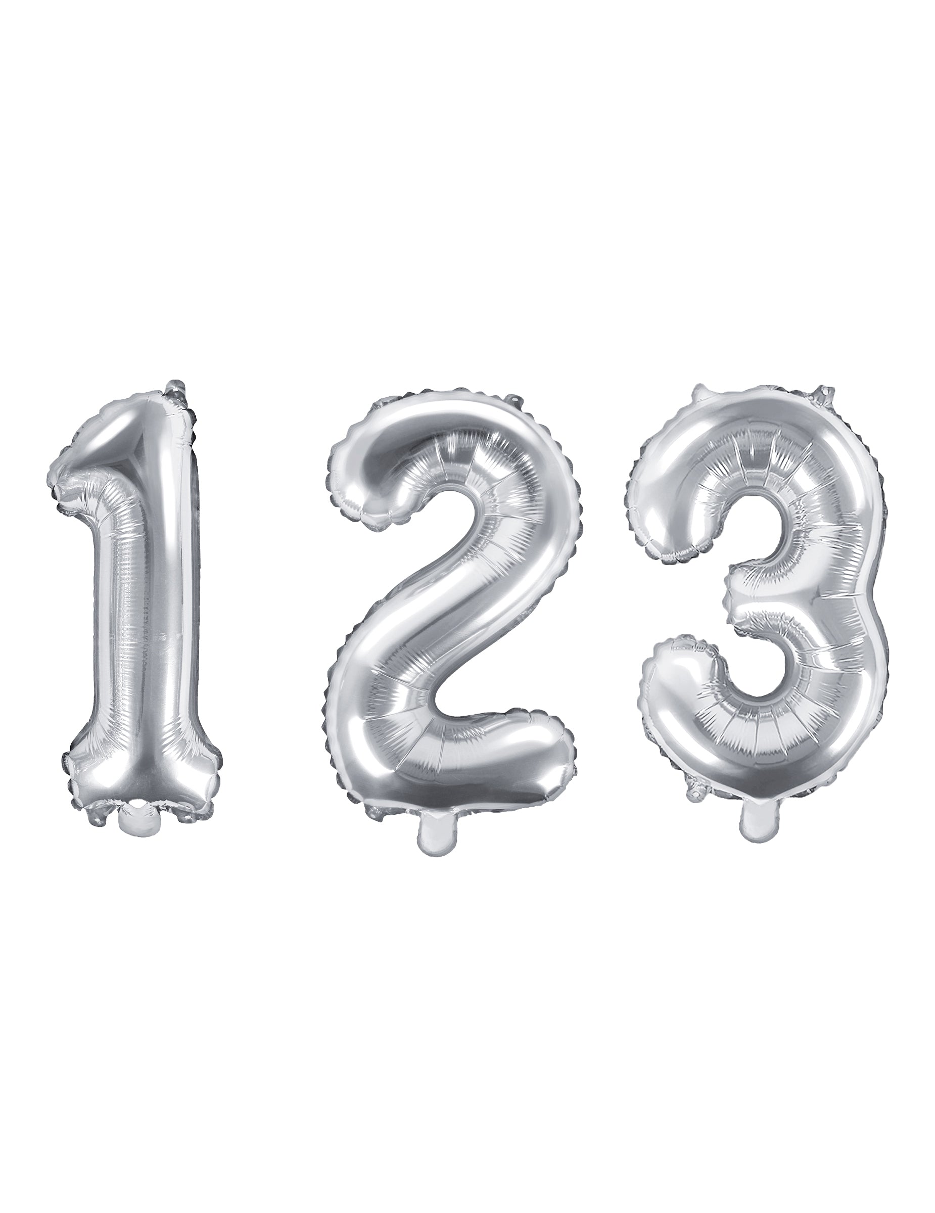 Ballon aluminium chiffre argent