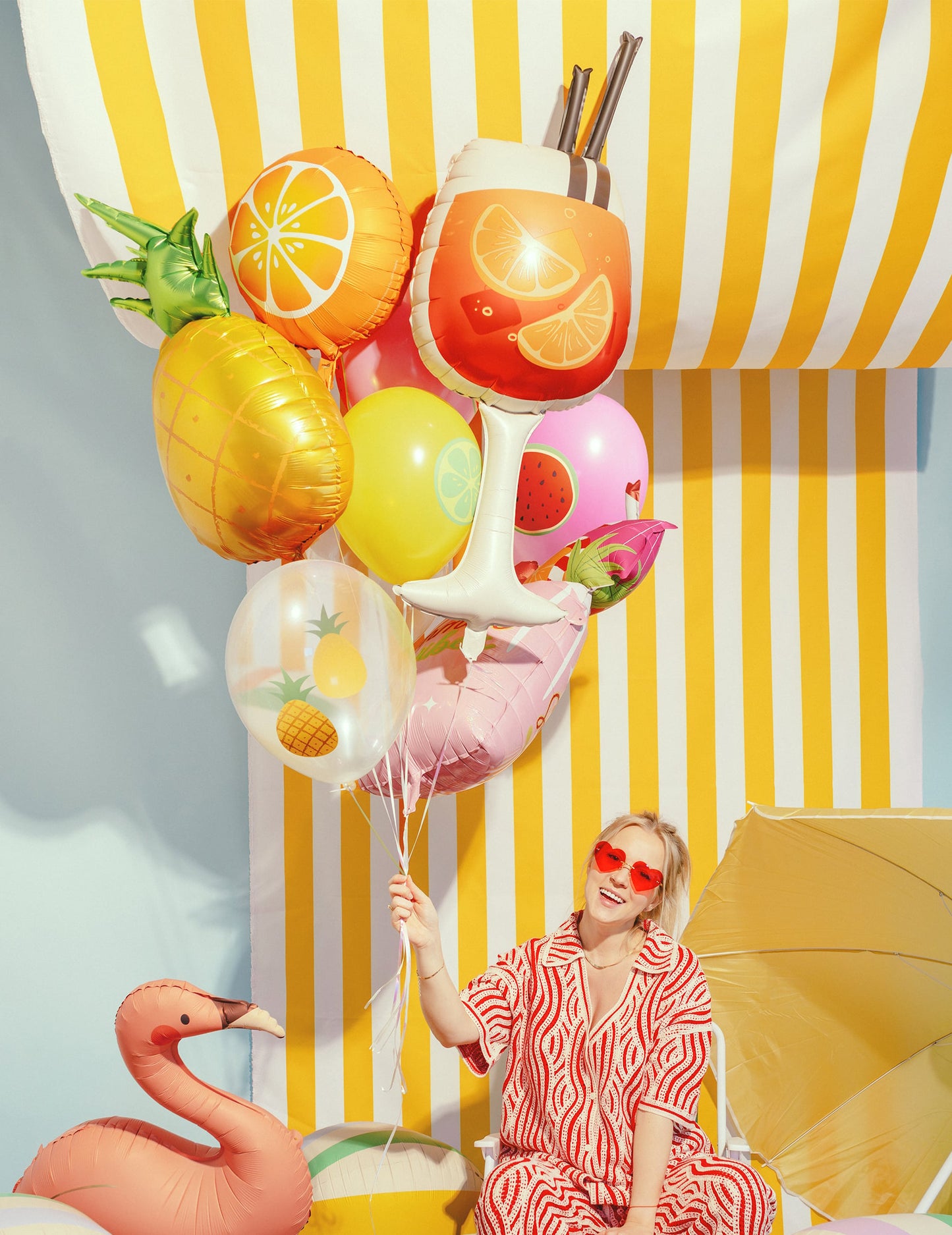 Folienballon Aperol-Spritz Glas 34 x 100 cm