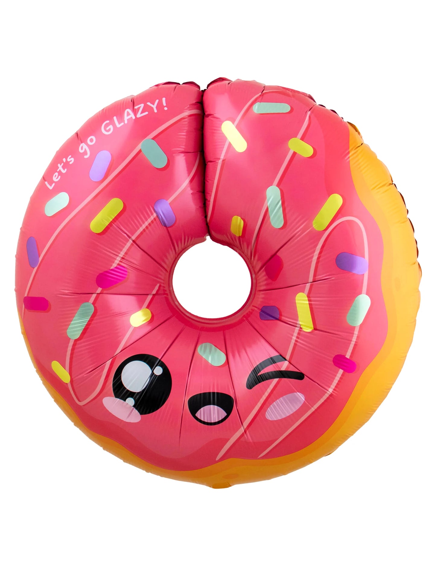 Ballon aluminium Donut kawaï 60 x 59 cm