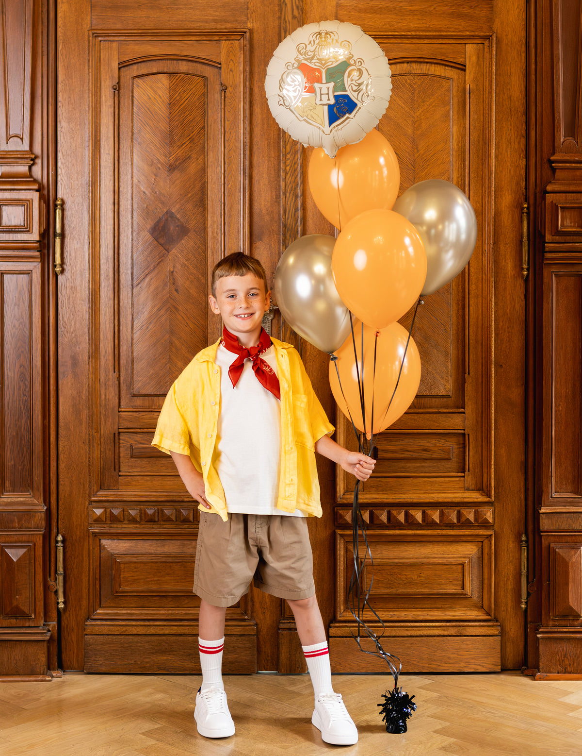 Ballon aluminium Harry Potter™ Blason de Poudlard 35 cm