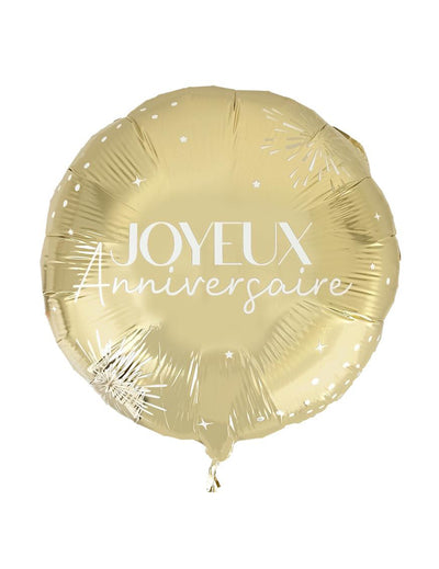 Alles Gute zum Geburtstag Goldfolienballon 35 cm