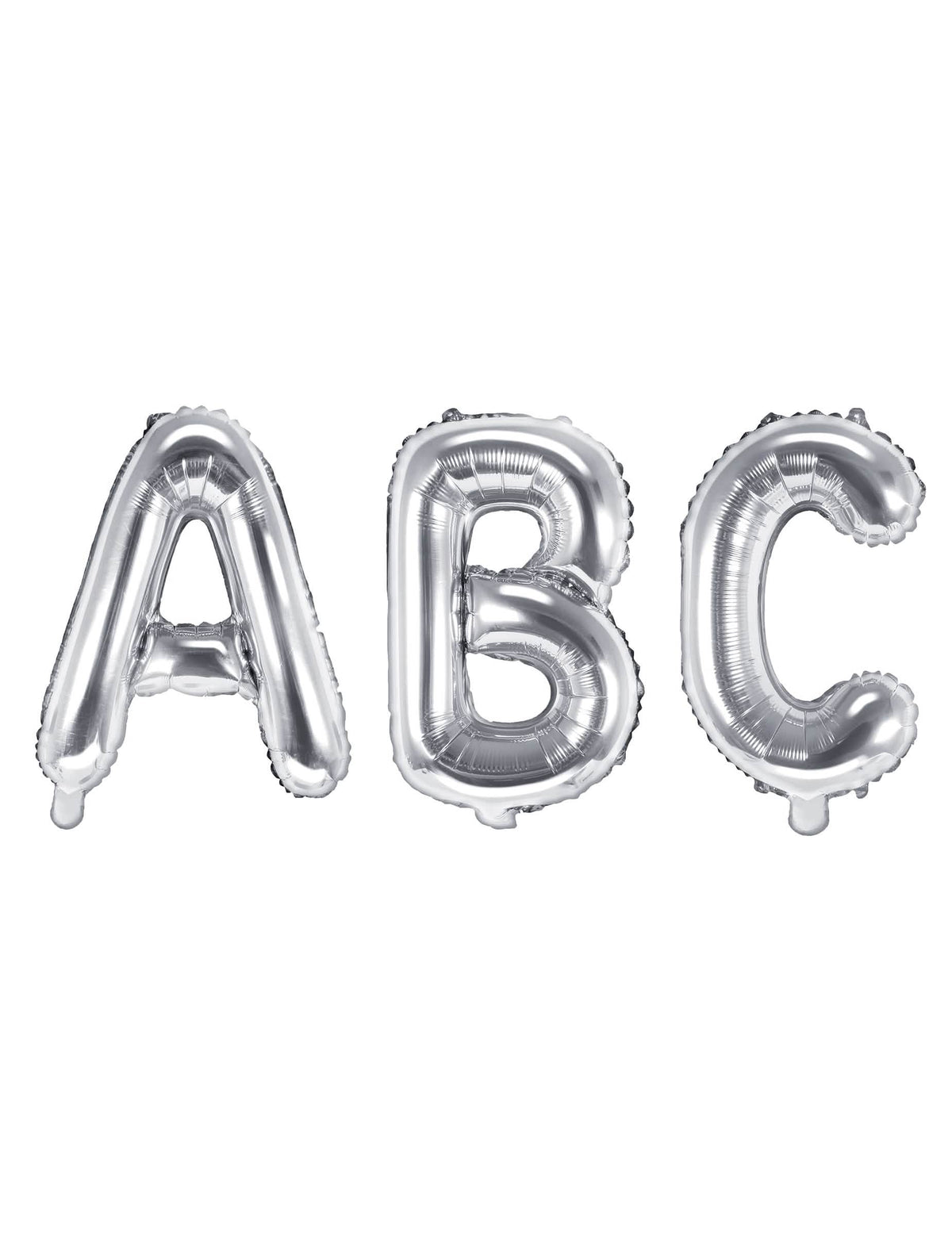 Ballon aluminium lettre pour fête argentée