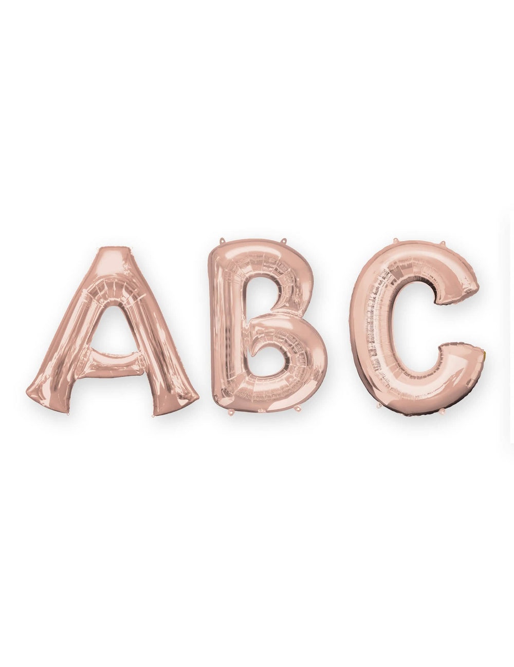 Ballon aluminium lettre pour fête rose gold