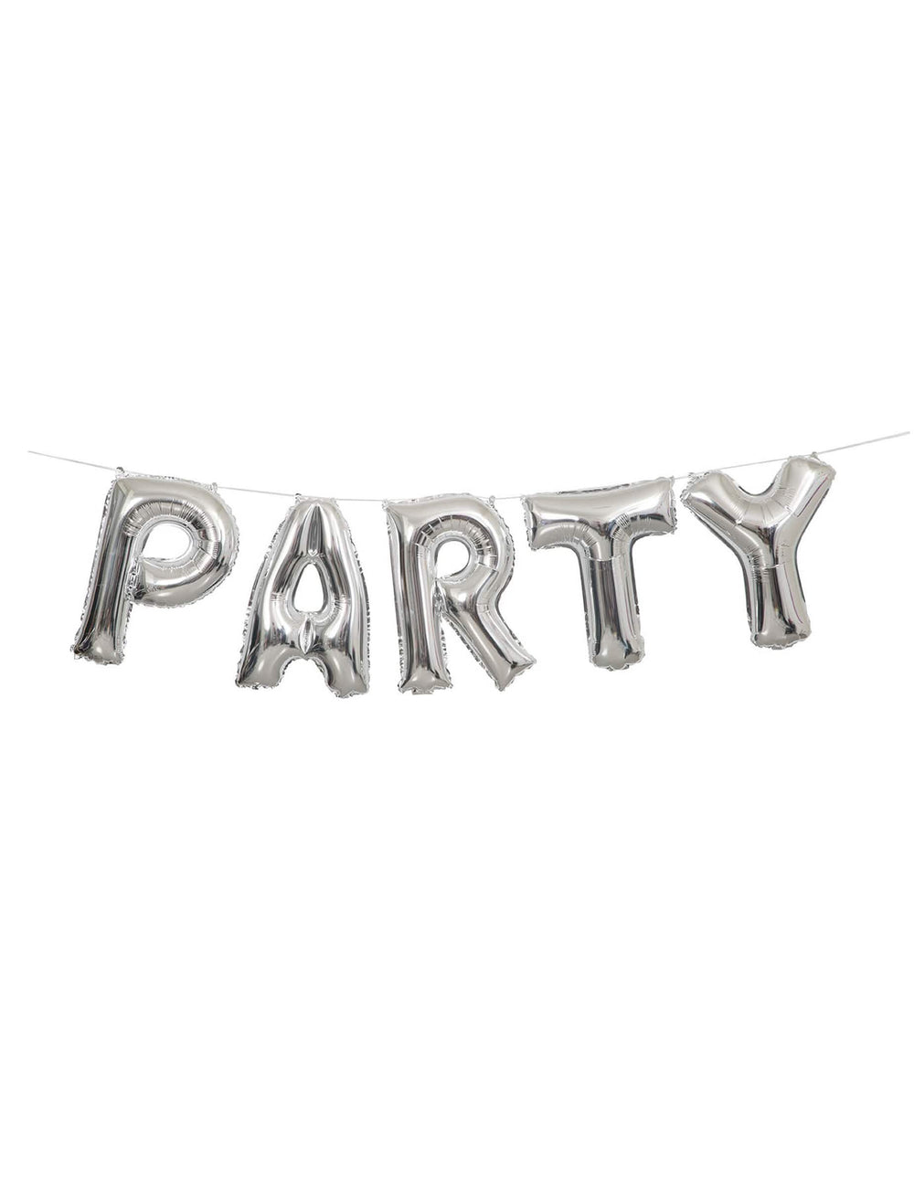 Guirlande de ballons aluminium lettres party pour fête argent