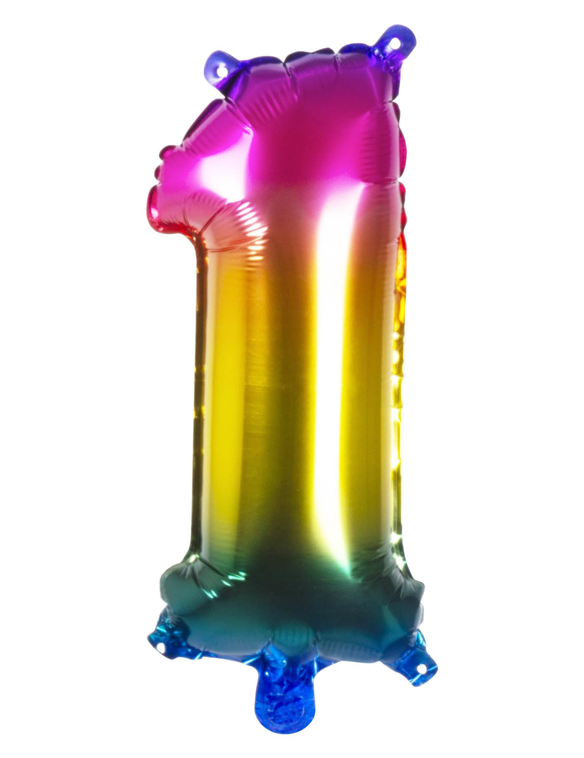 Chiffre 1 du ballon aluminium pour fête multicolore dégradé