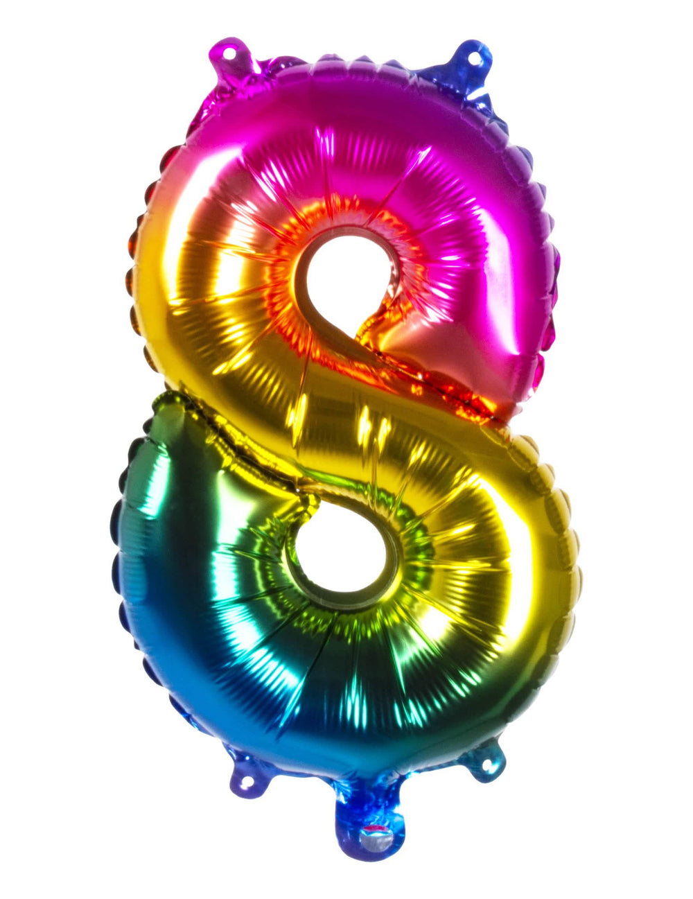 Chiffre 8 du ballon aluminium multicolore