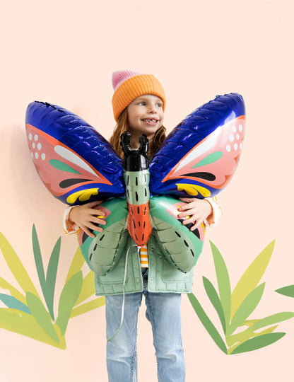 Folienballon Schmetterling mehrfarbig (88 x 54 cm)