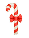 XL Folienballon Zuckerstange beige-rot 70 x 131,5 cm