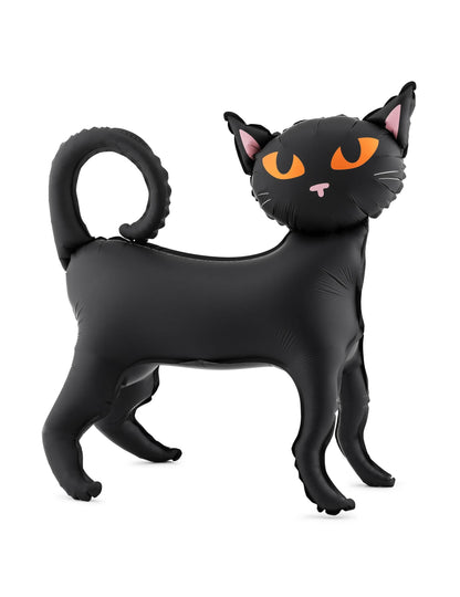 Selbststehender Folienballon Schwarze Katze 45 x 48 cm