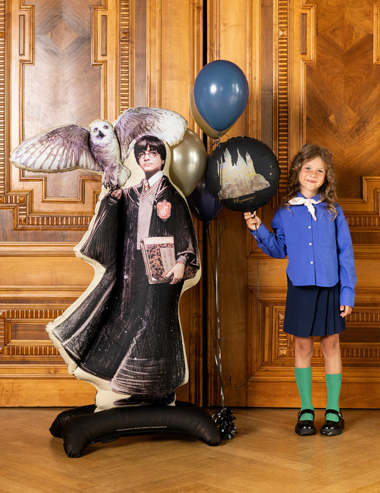 Harry Potter™ Stehballon aus Folie mit Hedwig 90x145 cm