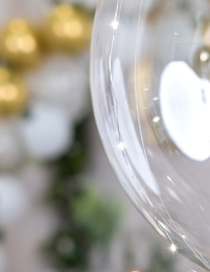 Détail du fil LED du ballon bulle cristal transparent pour fête