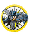 Ballon en aluminium Batman comics jaune et bleu