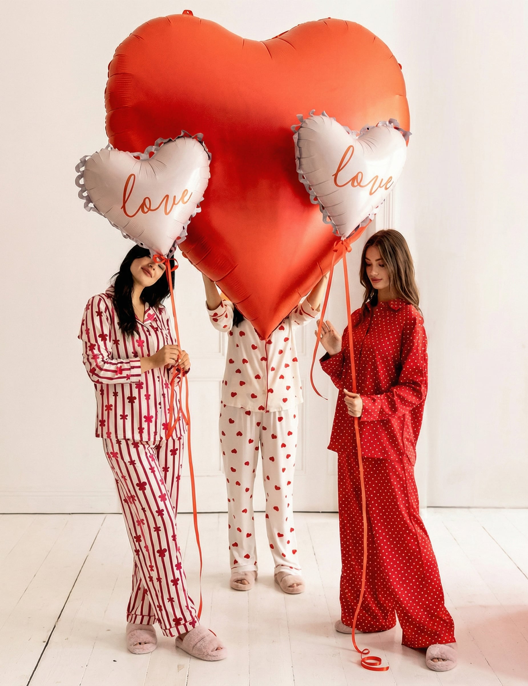 Mise en scène festive avec un cœur géant du ballon en aluminium cœur Love pour fête