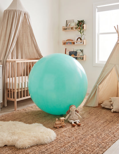 Ballon en latex géant menthe 60 cm