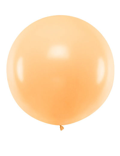 Übergroßer Ballon aus Latex Party-Zubehör orangefarben 1 m