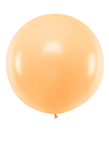Ballon en latex géant pêche 1 m