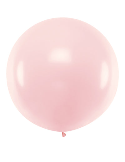 Übergroßer Ballon Raumdekoration für Partys hellrosa 1 m
