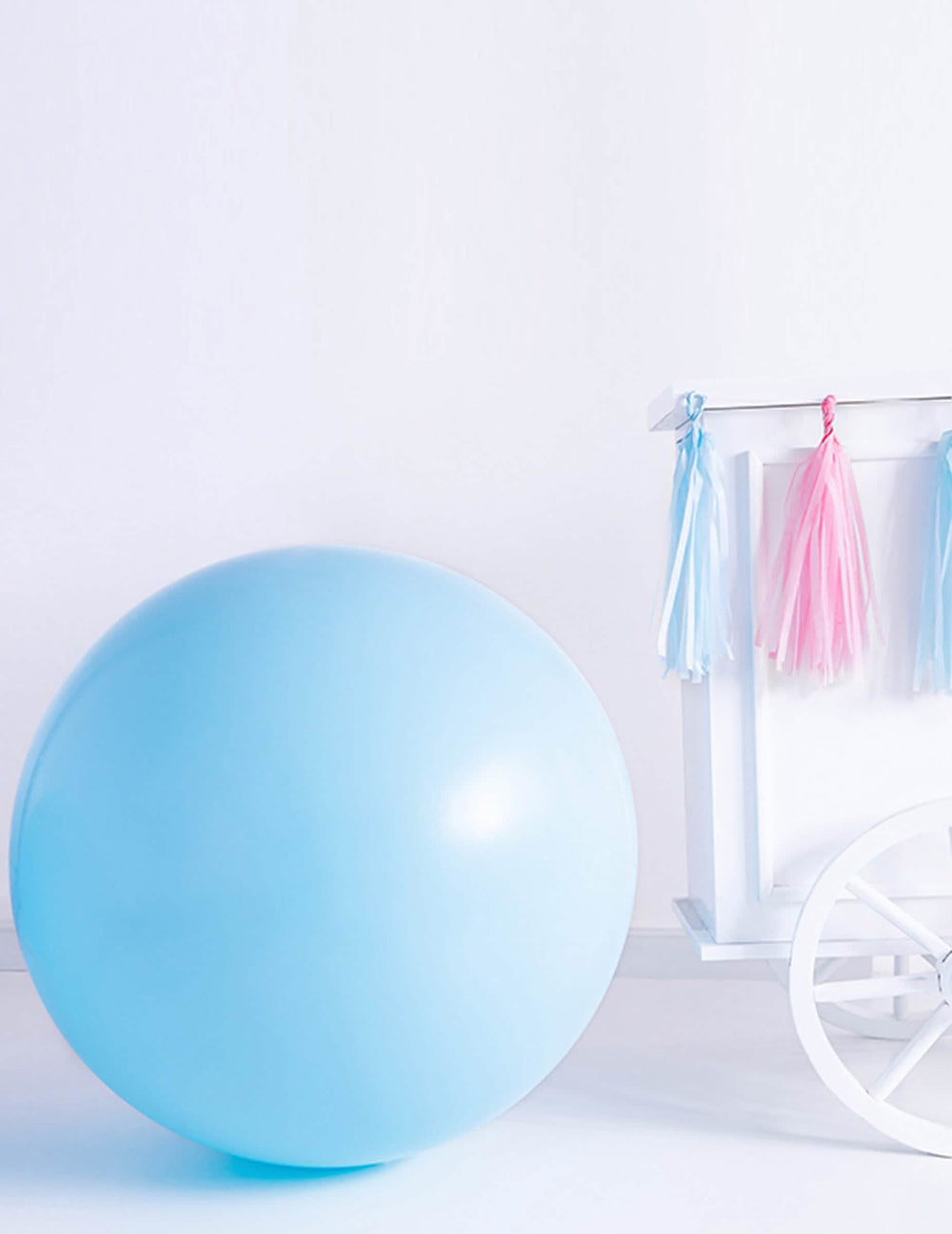Situation des Riesenballons für die Party