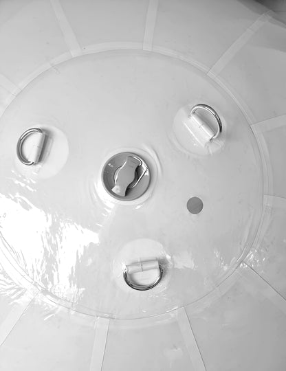 Riesiger weißer Spiegelballon - 150 cm