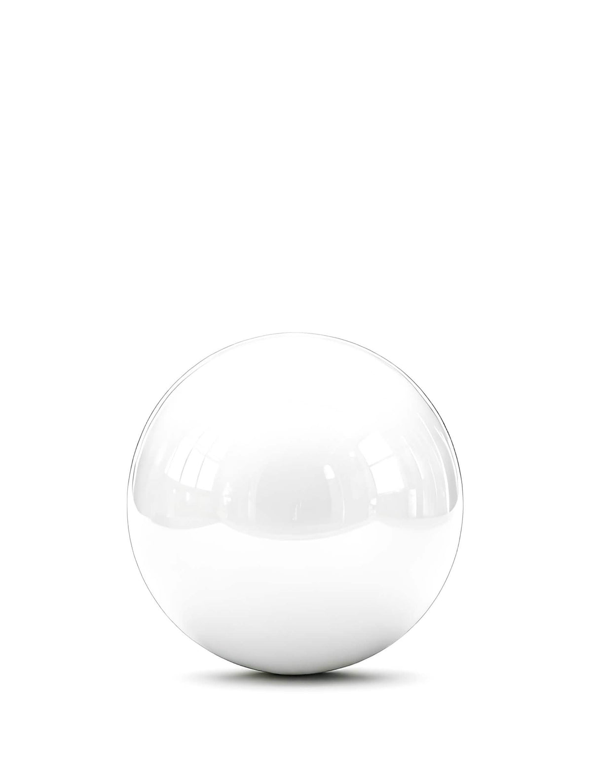 Riesiger Spiegelball-Ballon weiß 1m
