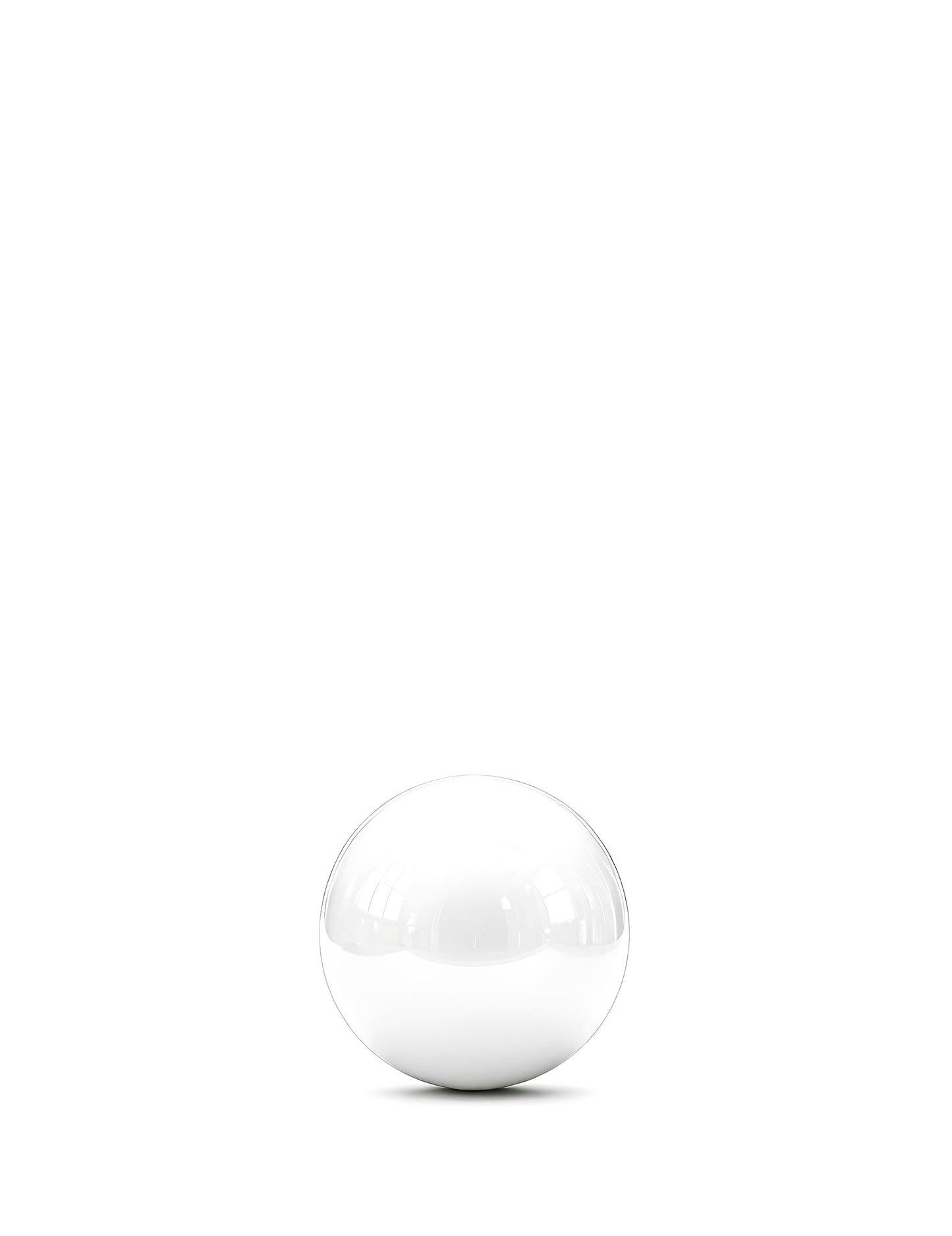 Riesiger weißer Spiegelballon - 60 cm