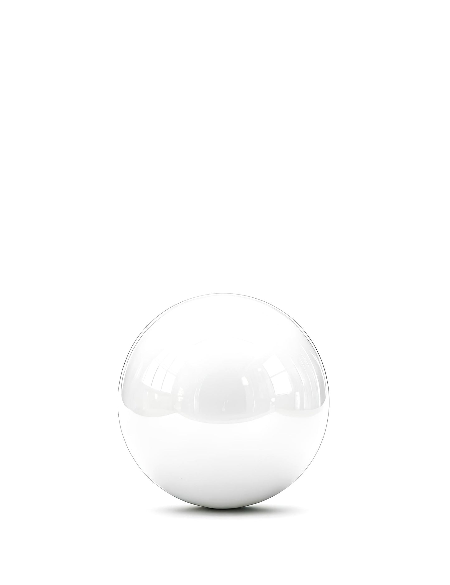 Riesiger Spiegelkugel-Ballon Weiß - 80 cm