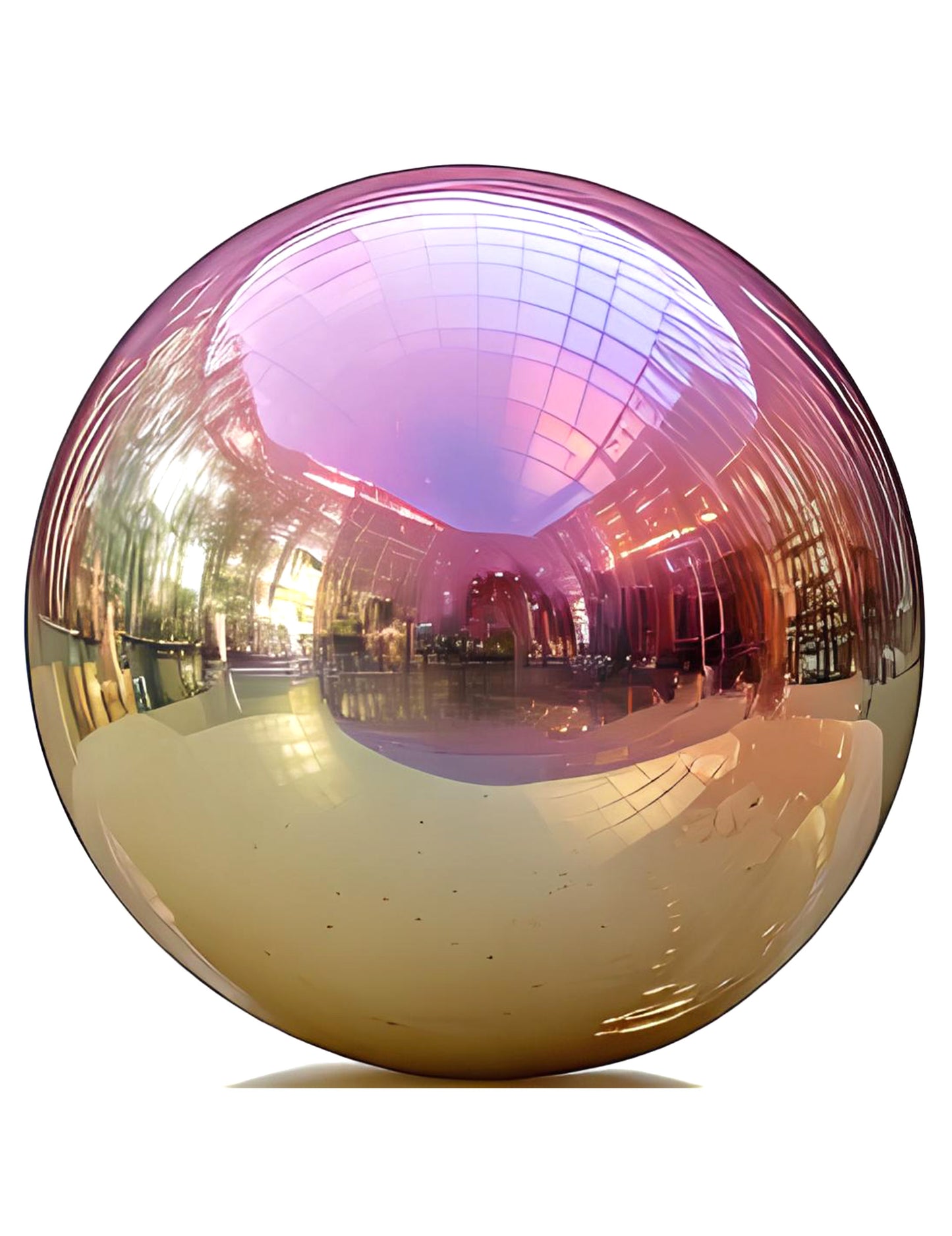 Gigantischer irisierender Spiegelballon 200 cm