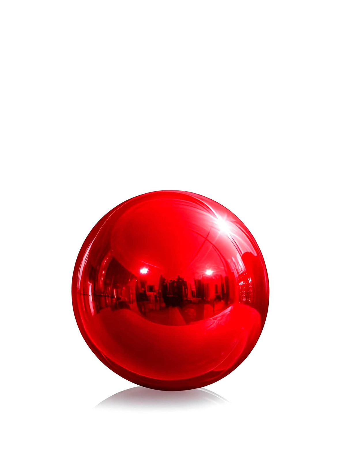 Riesen-Spiegelballon in Rot 100 cm
