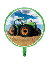 Ballon tracteur de ferme pour enfant vert