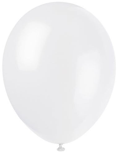 Ballons de fête pour décoration blancs