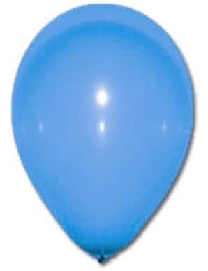 100 ballons de fête pour décoration bleu