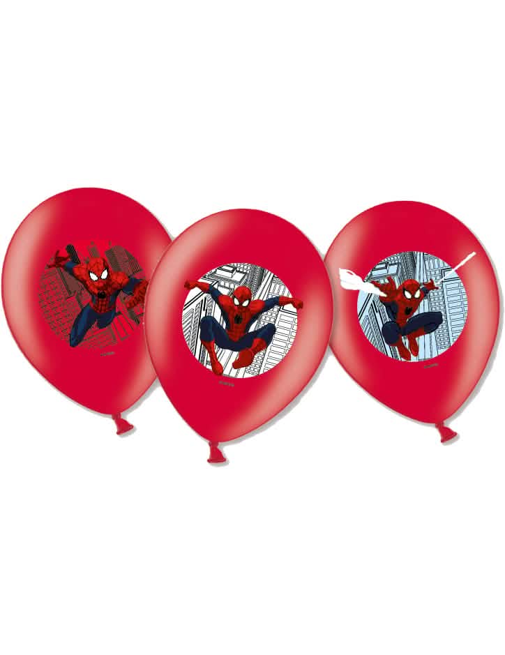 Luftballons Spiderman für Kinder rot