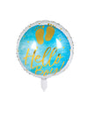 Mise en situation du ballon en aluminium Hello Boy pour baby shower