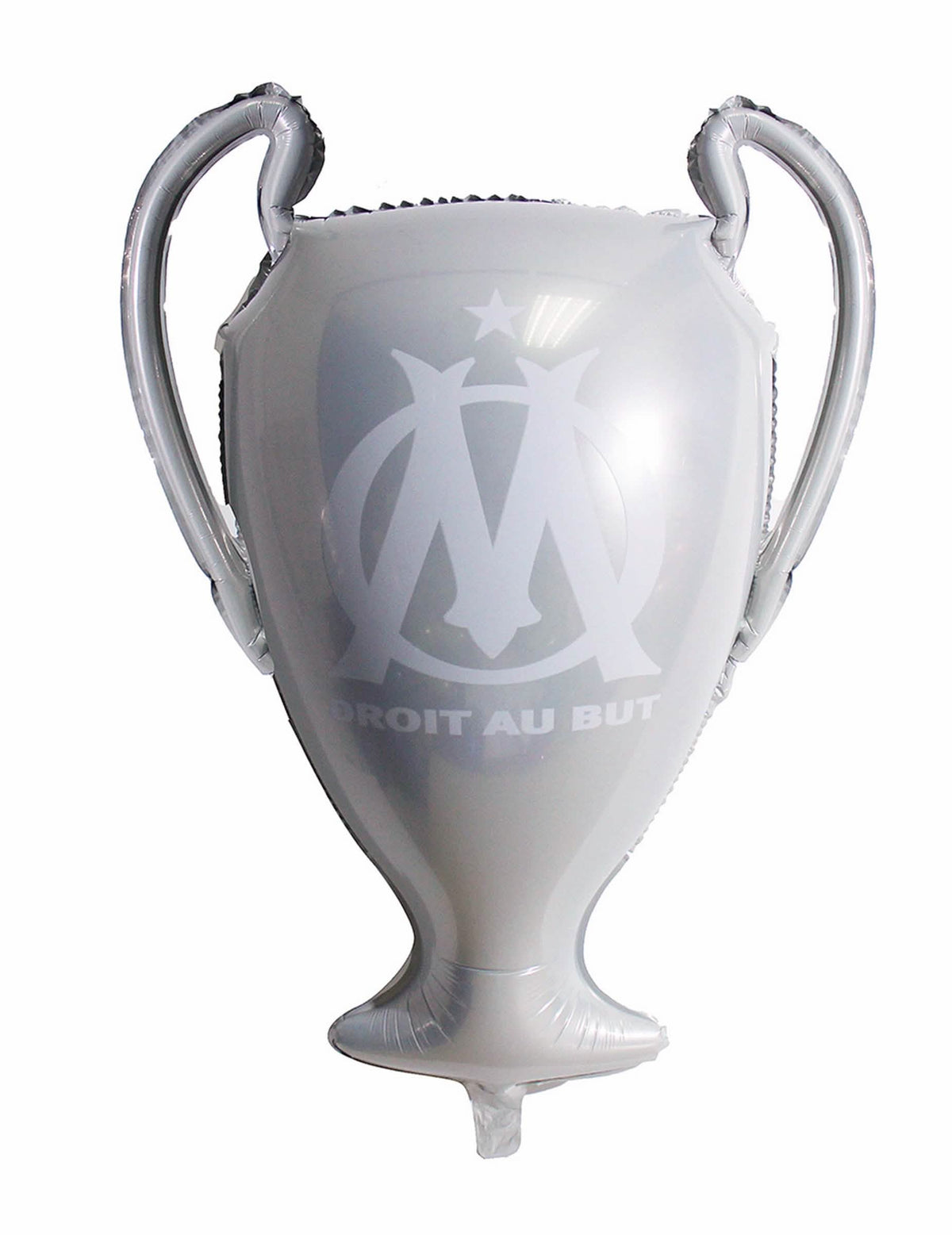 Ballon aluminium OM en forme de trophée argenté
