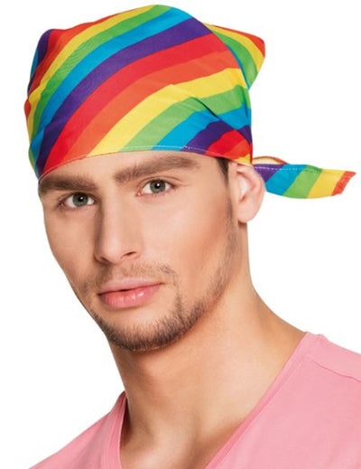 Bandana multicolore pour adulte arc-en-ciel