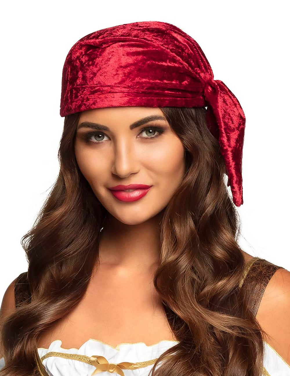 Bandana für Erwachsene Rot mit Samteffekt