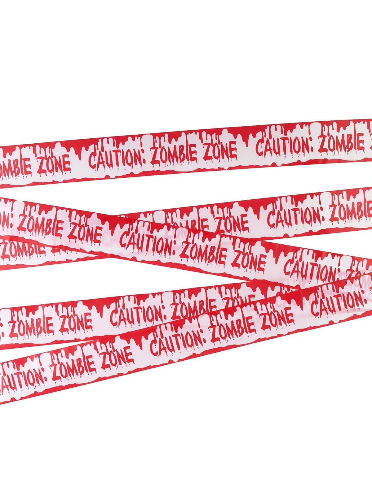 Zombie-Halloween-Zone-Band für blutige Rot- und weiße Dekoration