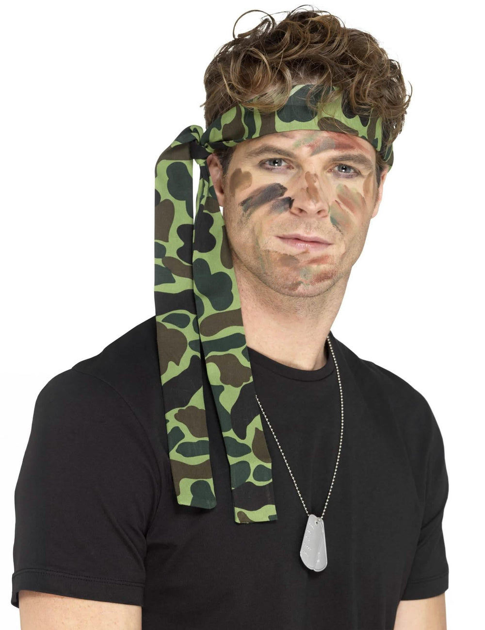 Armband für Herren im Grünen- und Braun-Camouflage-Muster