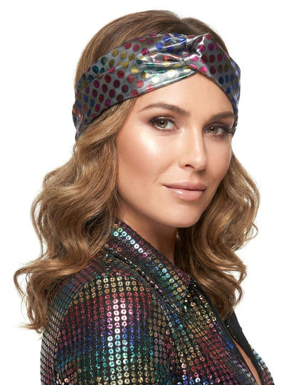 Bandeau disco pour femme multicolore haut de gamme