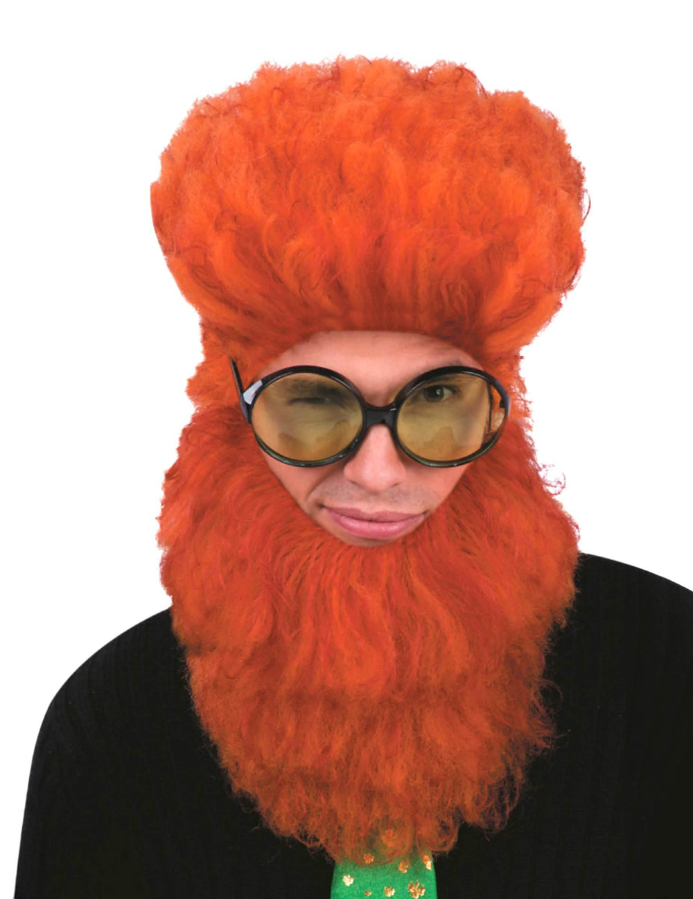 Irischer Bart für Erwachsene orange voluminös