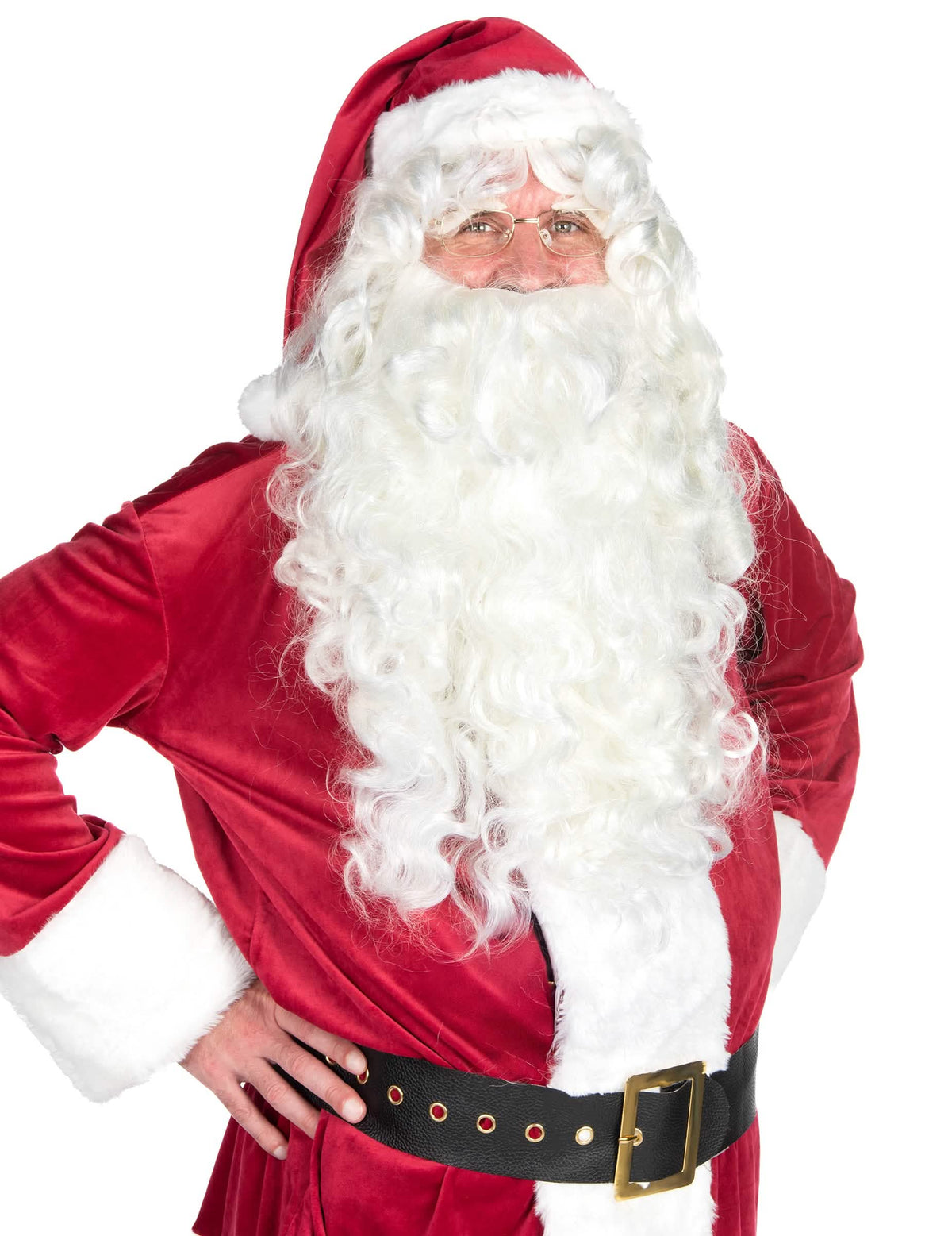 Nahaufnahme des Bartes vom Weihnachtsmann