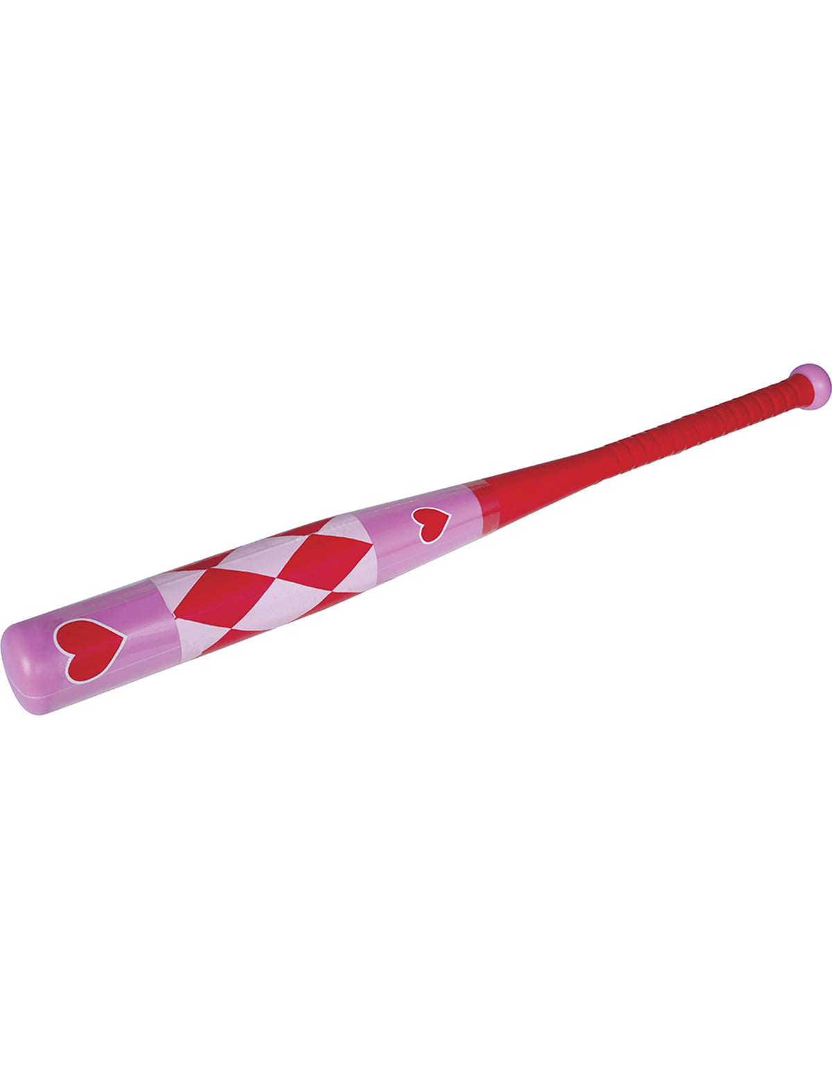 Rosa BaseballschlÃ¤ger mit Herzen (73 cm)