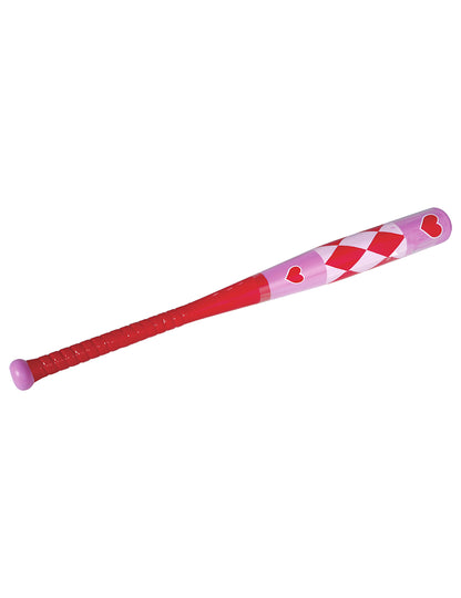 Rosa BaseballschlÃ¤ger mit Herzen (73 cm)
