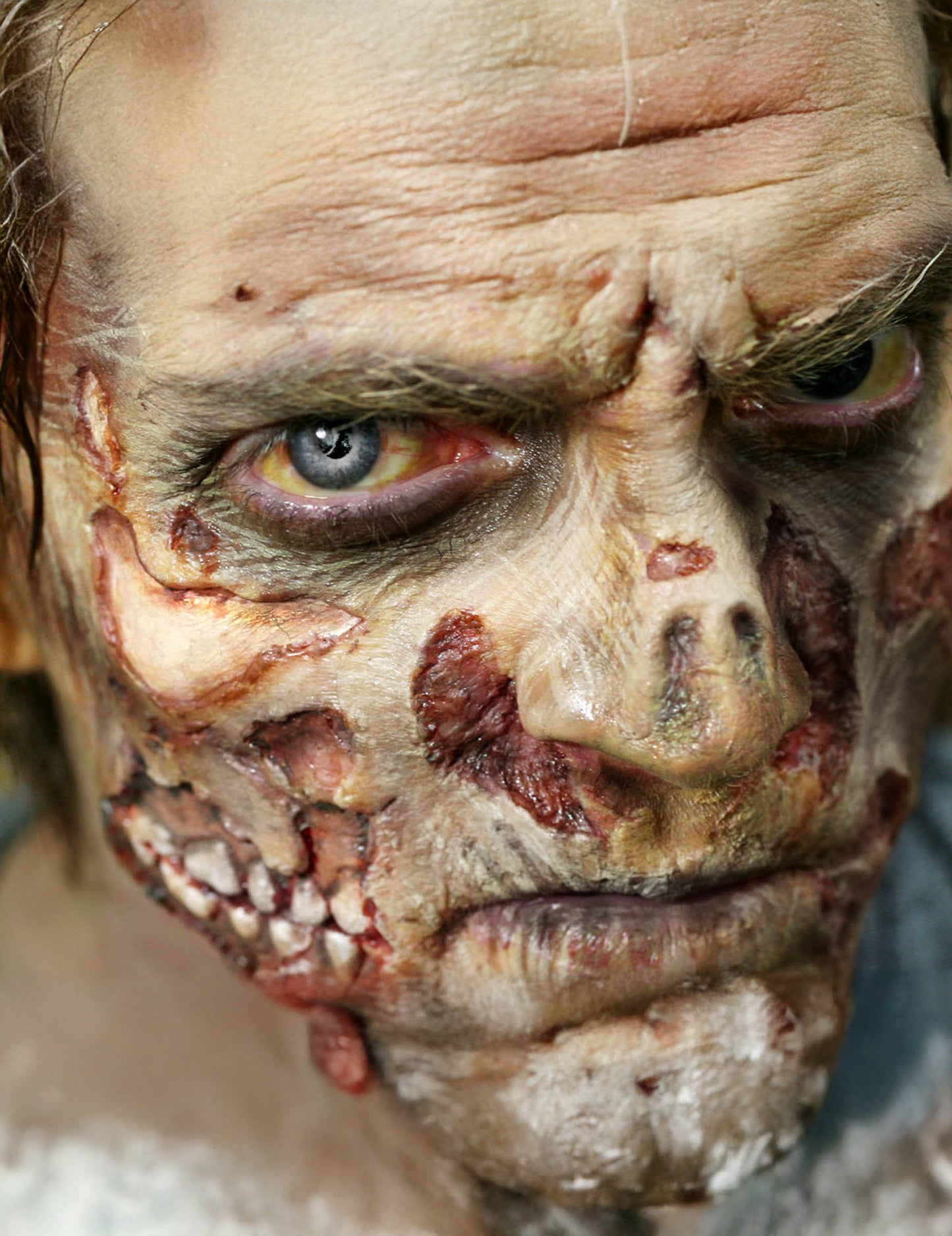 Zombie-Wunden als Abziehbild mit Wasser Premium