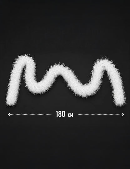 Boa poils blancs 60g