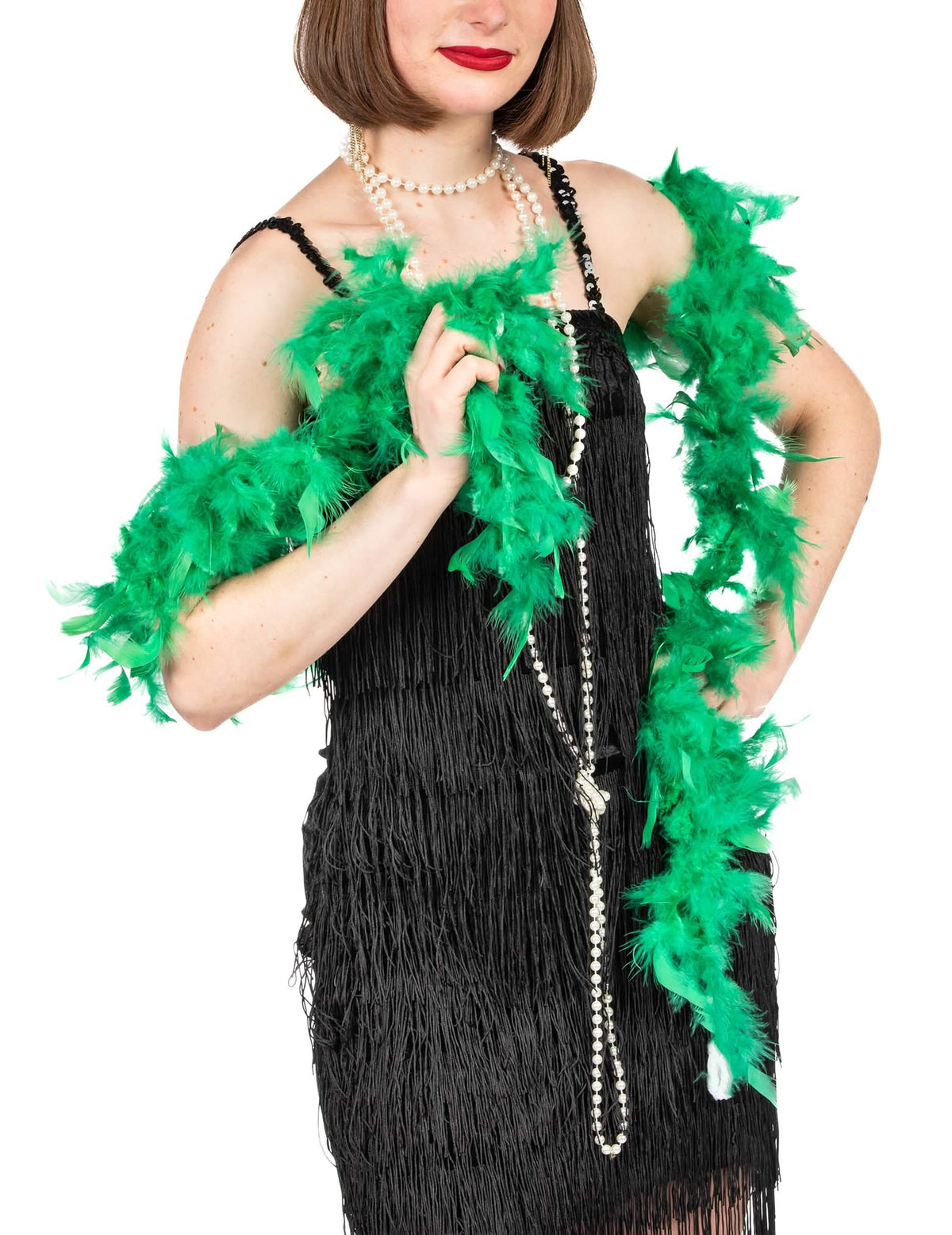 DEGUISE TOI Federboa In Grün – 2 M Lang, Leichtes Karneval-Accessoire Für Erwachsene, Ideal Für Partys & Verkleidungen DEGUISE TOI Karneval Accessoire