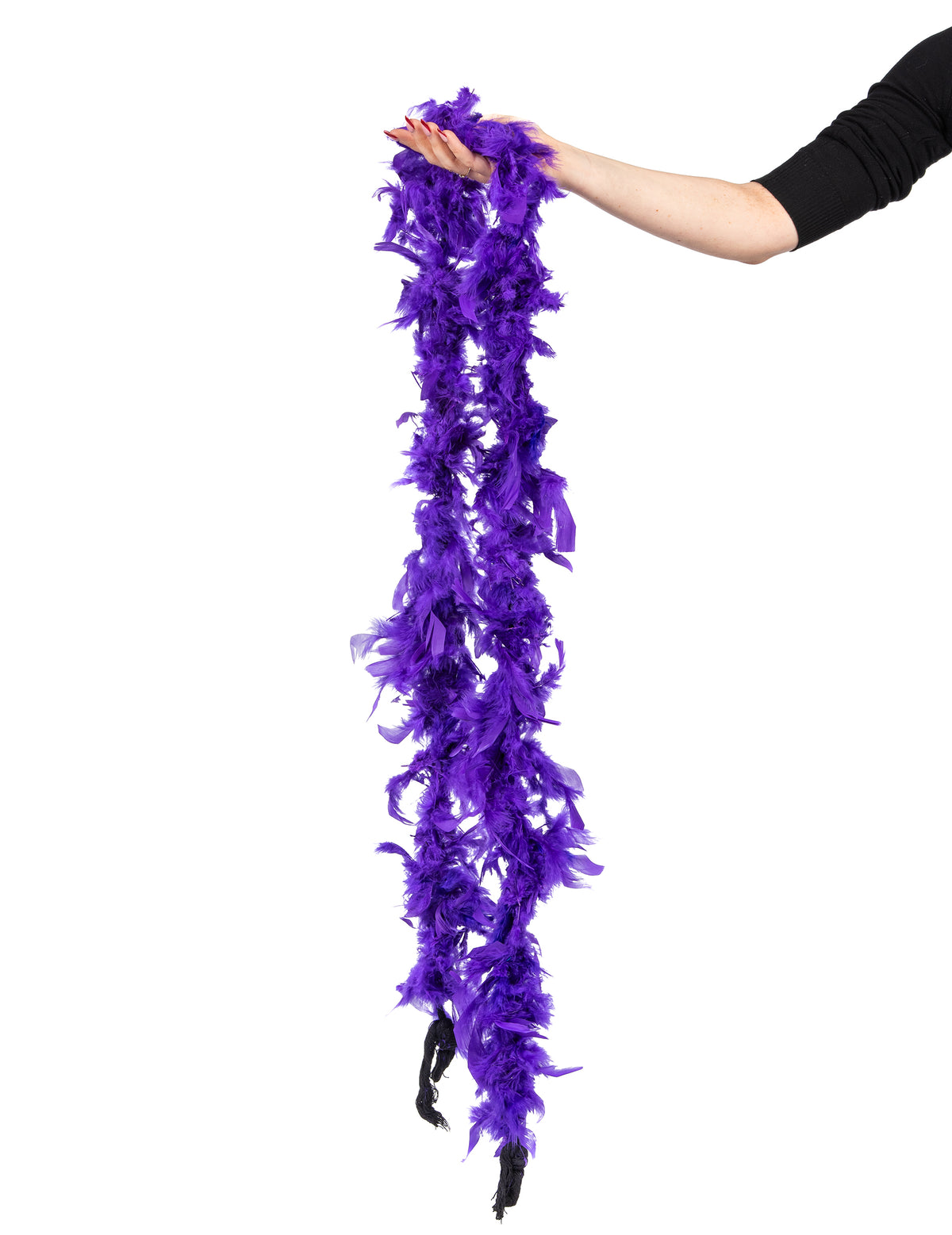 Détail des plumes du boa pour femme violet 40g